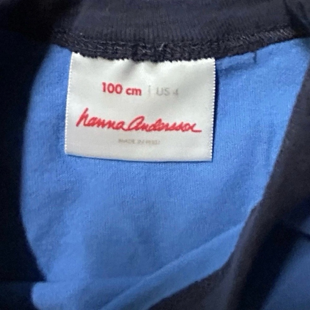 Toddler Boy Hanna Andersson Blue Long Sleeve Shirt Size 4 - Picture 2 of 3